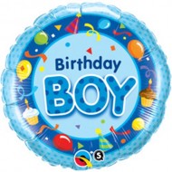 Birthday Boy Blue Balloon